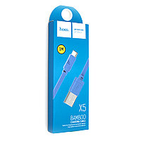 Дата-кабель Hoco X5 Bamboo USB Type-C (1.0 м) Голубой
