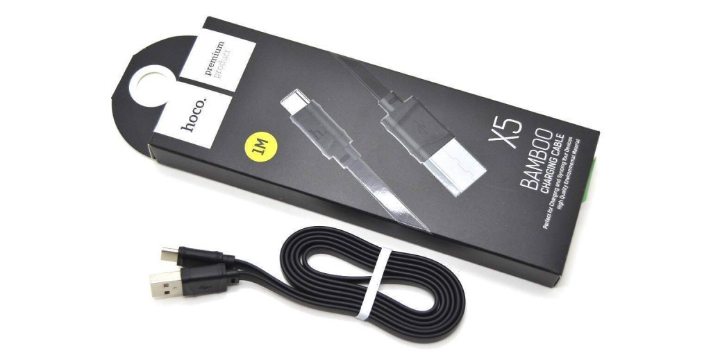 Дата-кабель Hoco X5 Bamboo USB Type-C (1.0 м) Черный