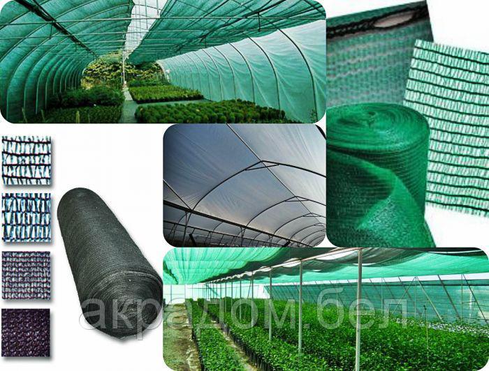 Сетка затеняющая для теплиц сада 2х50м , зеленая тканная плотность 35гр/м2 - фото 3 - id-p78837411