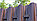 Забор из штакетника форма Европланка под дерево, Print тёмный дуб, фото 6