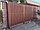 Забор из штакетника форма Европланка глянец, шоколадно-коричневый, фото 2