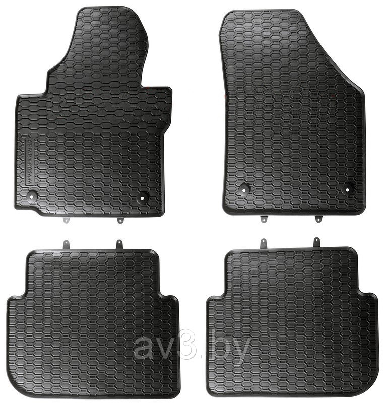 Коврики в салон Volkswagen Touran 1 2002-2010 / Volkswagen Touran 2 2010-2015 / Фольксваген Туран - фото 1 - id-p60458252