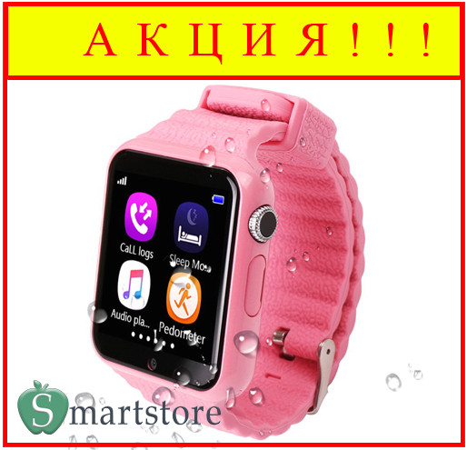 Часы телефон Smart Watch X10 (V7K) (розовые) - фото 1 - id-p78868356
