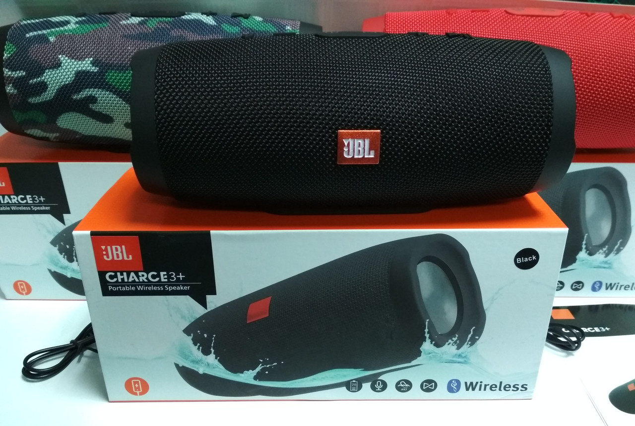 Портативная колонка JBL Charge 3+ КОПИЯ - фото 1 - id-p55857386