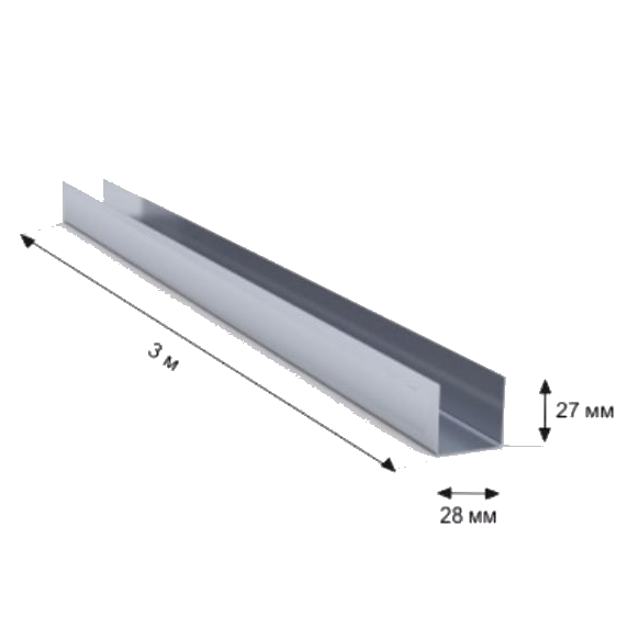 Профиль направляющий UD 27x28