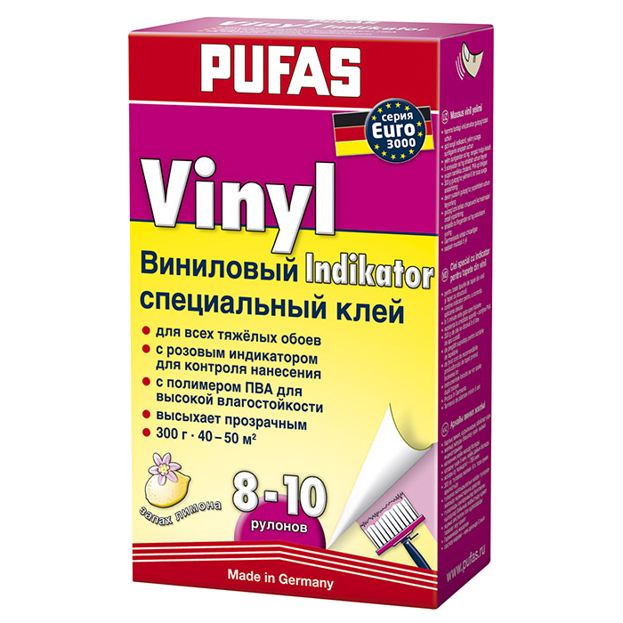 Клей виниловый индикатор EURO 3000 PUFAS