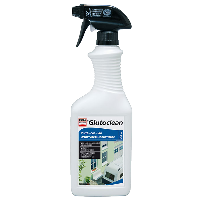 Интенсивный очиститель пластмасс Glutoclean, 0.75 л