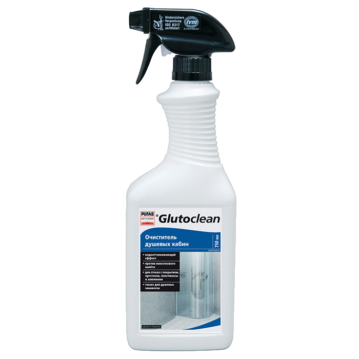 Очиститель для душевых кабин Glutoclean, 0.75 л