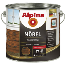 Лак для мебели Alpina Moebel