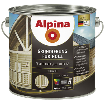 Грунт для дерева Alpina