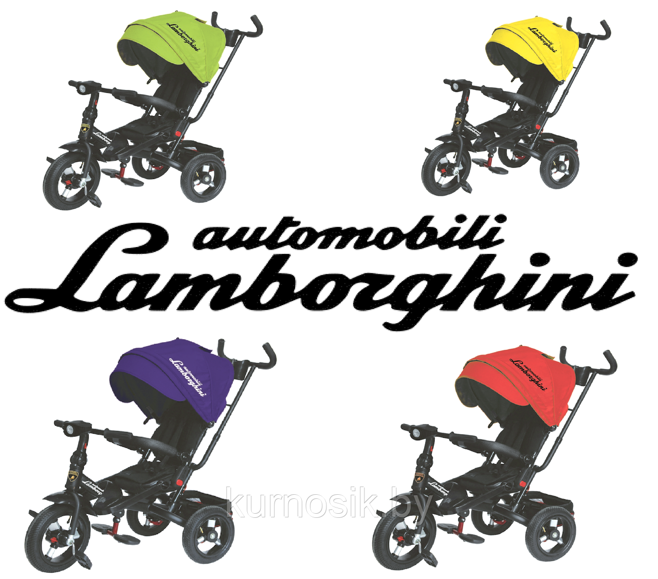 Велосипед детский Lamborghini L4, колеса 12\10 (поворотное сиденье) 