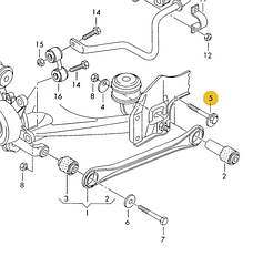 Развальные болты задней подвески ORIGINAL, AUDI A6 C5 QUATTRO, allroad