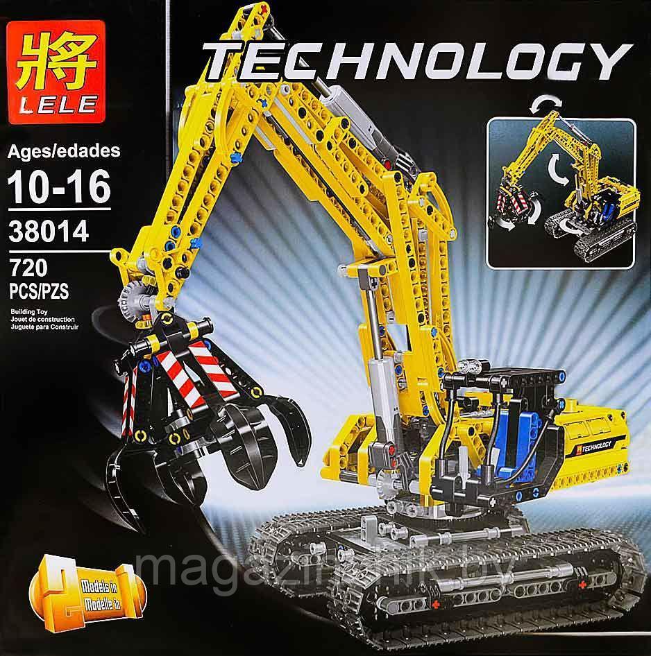 Конструктор LELE Техник Экскаватор 2 в 1, 38014, аналог LEGO Technic 42006