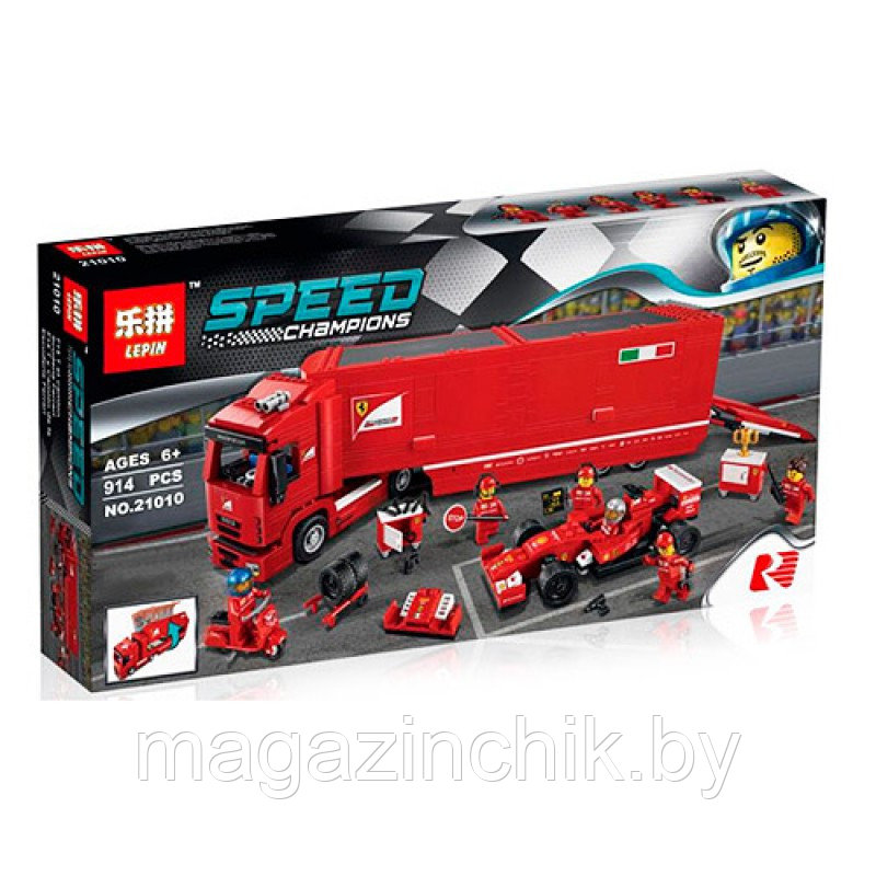 Конструктор Грузовик Фура Speed Champions, 21010, 914 деталей, аналог Лего (LEGO) 75913 - фото 1 - id-p69806667