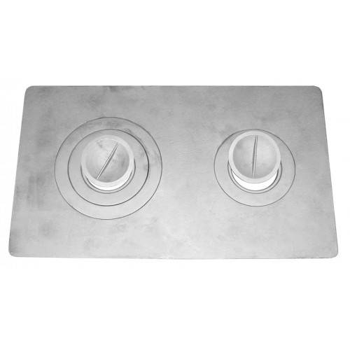 Плита чугунная на 2 конфорки П2-3(Б), 710х410