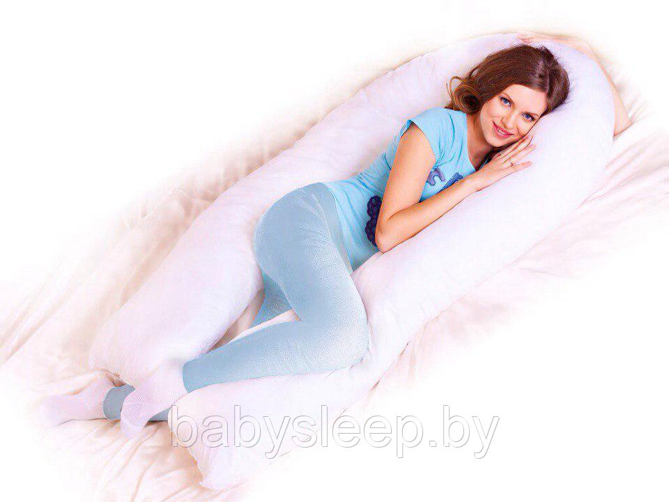 Подушка для беременной U форма.XL размер. ( 420 см - длина 170 см каждой части). - фото 6 - id-p78991487
