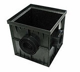 Дождеприемник PolyMax Basic ДП–30.30-ПП черный в сборе с решеткой ячеистой пластиковой черной(3380-ЧС), фото 3