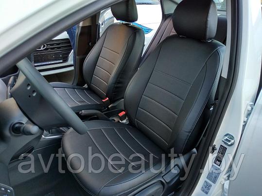 Чехлы для Toyota Auris (06-12) Экокожа, фото 2