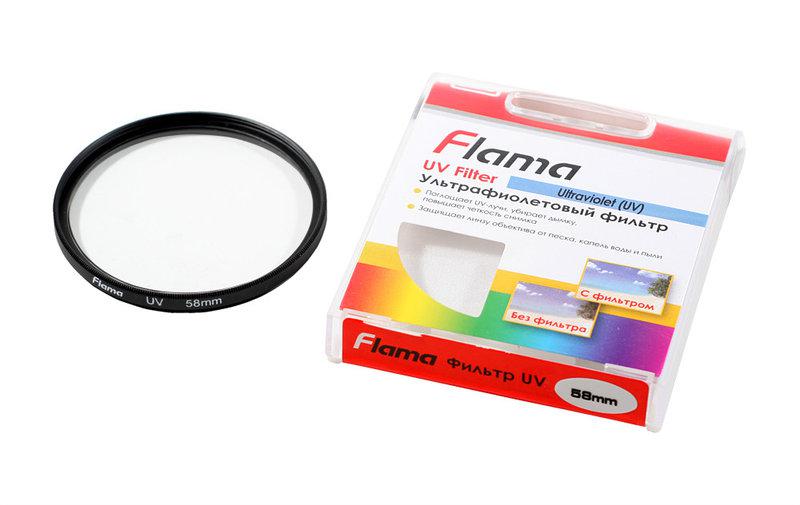 Ультрафиолетовый светофильтр Flama UV 58 mm - фото 2 - id-p79025421