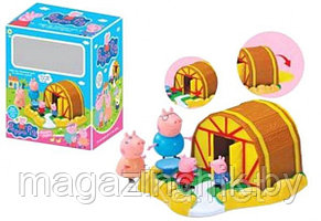 Игровой Домик Свинки Пеппы Peppa Pig, 4 фигурки, ZY 692