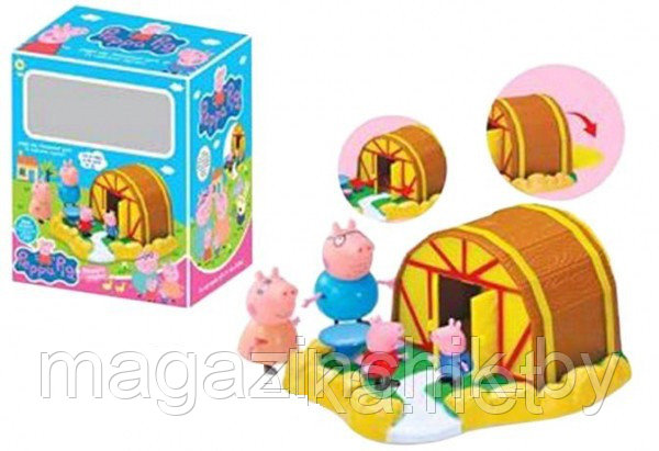 Игровой Домик Свинки Пеппы Peppa Pig, 4 фигурки, ZY 692 - фото 1 - id-p79080017