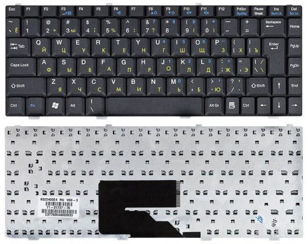 Клавиатура ноутбука FUJITSU-SIEMENS Amilo Li1705 L1310 A1655 - фото 1 - id-p4592544