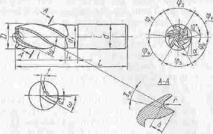 Фреза концевая к/х 14,0 z=4 L=96 l=26 КМ1 Р6М5 - фото 4 - id-p3780750