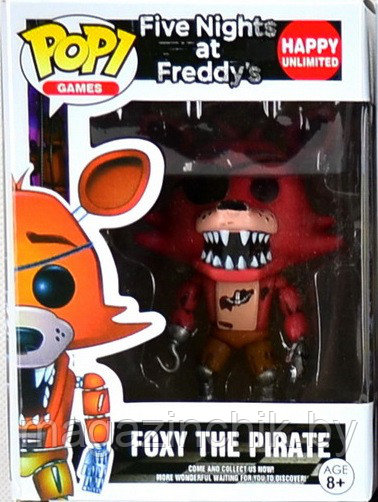 Фокси Пират Пять ночей с Фредди, фигурка, Foxy the Pirate, Pop - фото 2 - id-p79371432