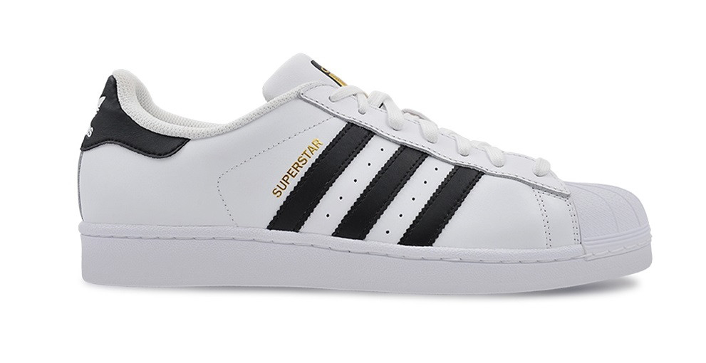 Кроссовки Adidas Originals Superstar Junior White Black Gold Grade School