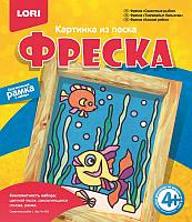 Фреска. Картина из песка. Сказочные рыбка. 4+