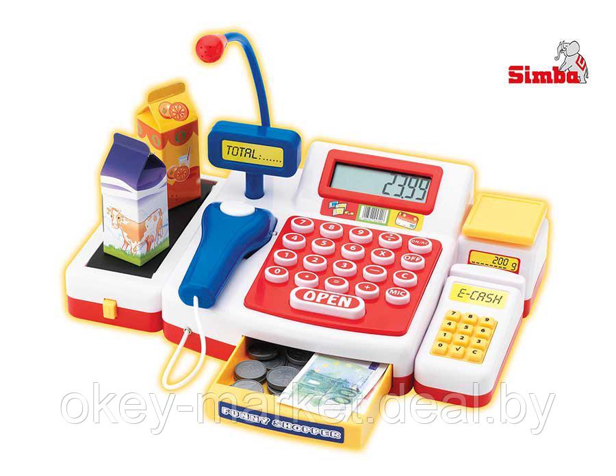 Кассовый аппарат Супермаркет со сканером и аксессуарами Simba 350107 - фото 1 - id-p79412767