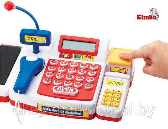 Кассовый аппарат Супермаркет со сканером и аксессуарами Simba 350107, фото 3