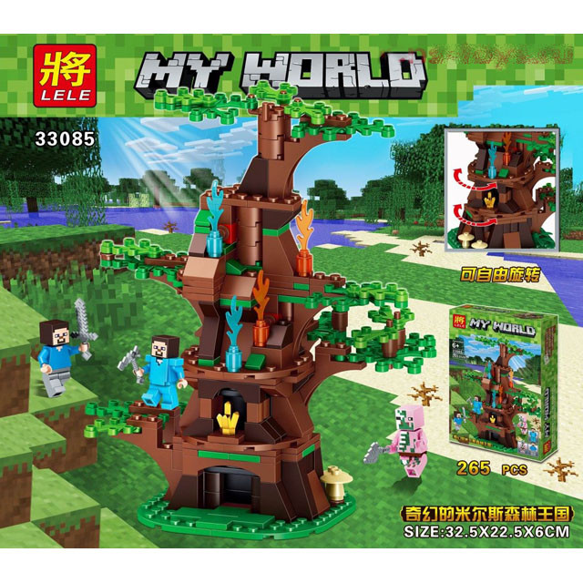 Конструктор Lele My World 33085 Штаб на дереве (аналог LEGO Minecraft) 265 деталей - фото 2 - id-p79431722