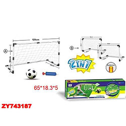 Детские футбольные ворота 2 в1 XTY5518 + мяч и насос