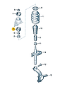 Опорная подушка фольксваген шаран, Original, фото 2