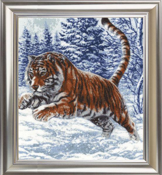 Набор для вышивания Золотое Руно ДЖ-019 Прыжок тигра