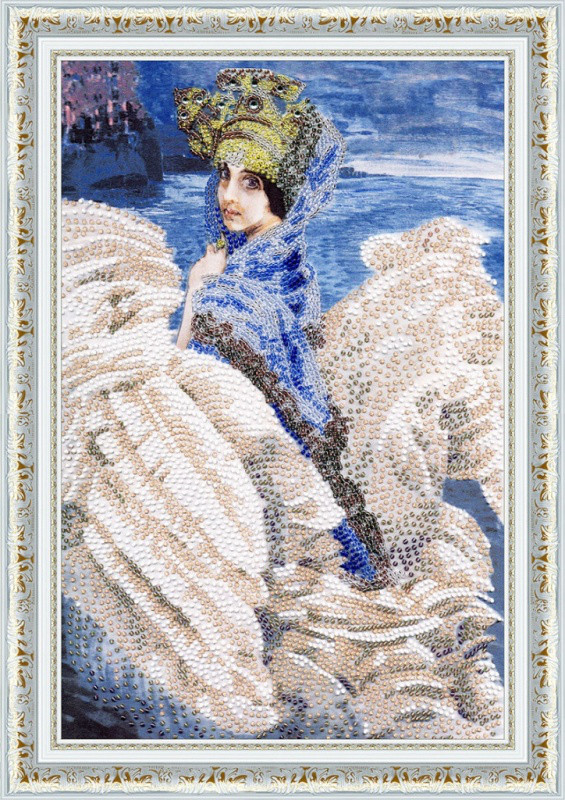 Набор для вышивания Золотое Руно РТ-065 Царевна-лебедь по мотивам картины М. Врубеля