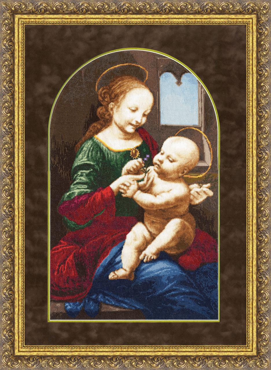 Набор для вышивания Золотое Руно МК-028 Мадонна Бенуа по мотивам картины Леонардо да Винчи