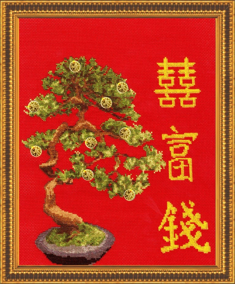 Набор для вышивания Золотое Руно МГ-009 Денежное дерево