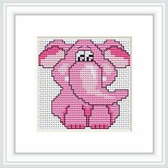 Набор для вышивания B042 Розовый слоненок (Luca-S)