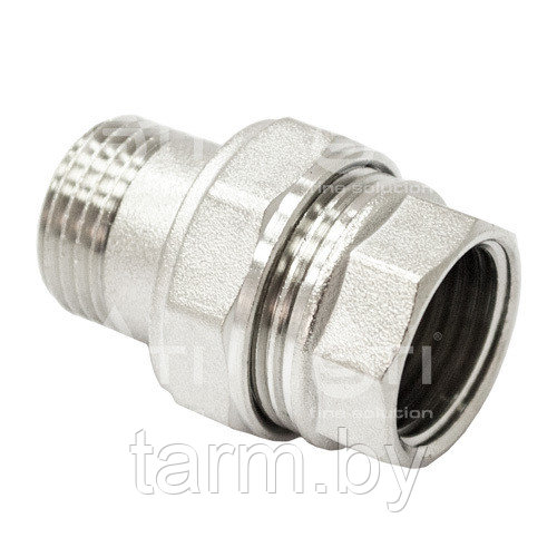 Американка прямая 1/2" никелированная
