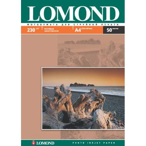 Фотобумага Lomond А4 матовая односторонняя 230 г/м2
