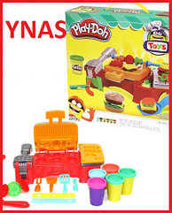 Детский игровой набор пластилина Фабрика гамбургеров аналог Play Doh Плей до