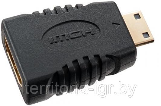 Переходник HDMI C(mini HDMI) вилка-HDMI A розетка (A 7001) PERFEO