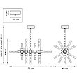 740114 (1325/11LED) Люстра CONDETTA LED 5Wх11 660LM 4000K, фото 2