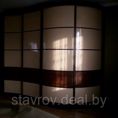 Шкаф радиальной формы на заказ в Минске - фото 1 - id-p79563288