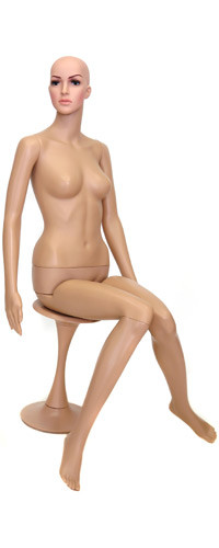 Манекен женский сидячий (с макияжем) F-6 - фото 1 - id-p79563812