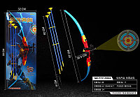 Игровой набор Большой Лук со стрелами, проецируемая мишень, 777-703