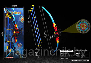 Игровой набор Большой Лук со стрелами, проецируемая мишень, 777-703