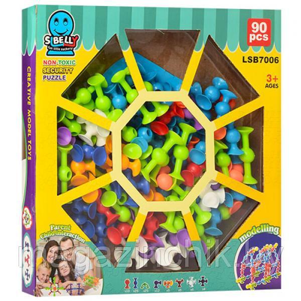 Конструктор Магические присоски, аналог Squigz, 90 дет, 7006